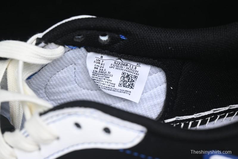 Nike Travis Scott x Fragment Design x Air Jordan 1 Low OG SP AJ1 Stussy Collaboration - Black Blue Line Low Top Casual Sneakers - SJ2068-113