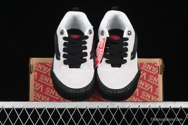 Vans Knu Skool Halloween White Black Low Top Retro Casual Vulcanized Slip On Shoes - VN0009QCSWE