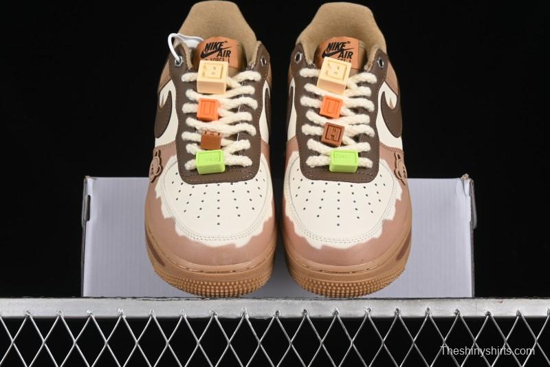 Nike Air Force 1 '07 Low Maillard Bear Casual Sneakers - CJ9297-999