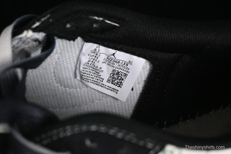 Nike Travis Scott x Fragment Design x Air Jordan 1 Low OG SP AJ1 Gucci Collaboration - Black Dragonfly Low-top Casual Sneakers - SJ2068-139