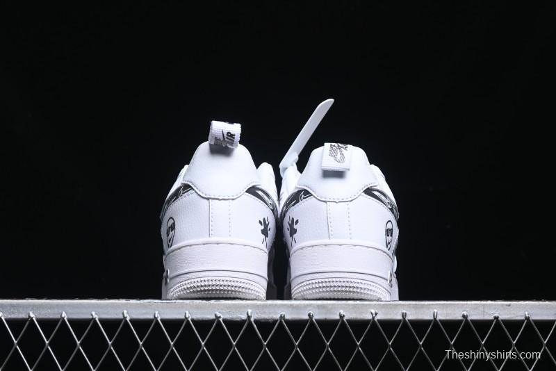 Nike Air Force 1 '07 Low "Smiley Face" Casual Sneakers - FB8971-020