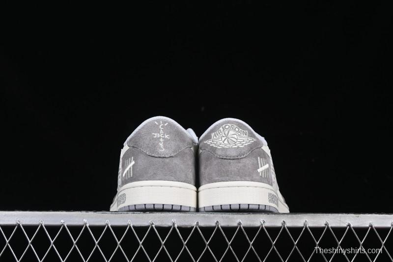 Nike Travis Scott x Fragment Design x Air Jordan 1 Low OG SP AJ1 Retro Casual Sneakers - DM7866-048