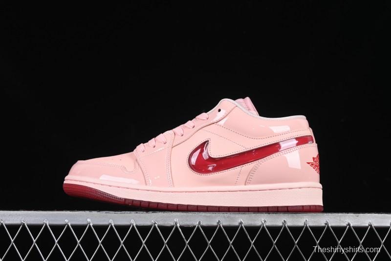 Nike Air Jordan 1 Low AJ1 Valentine's Day Jelly Pink Low-Top Lifestyle Basketball Shoes - HF3174-600