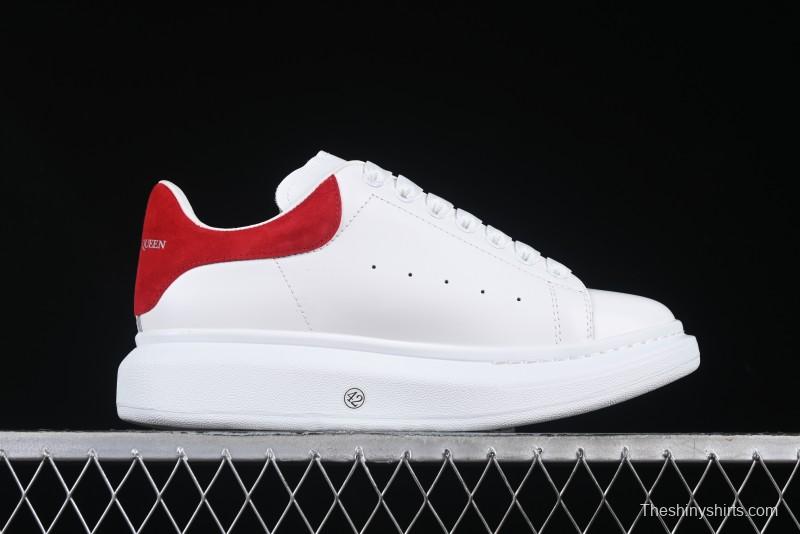 Alexander McQueen Oversized Sneakers with Red Suede Heel Detail - D.E5