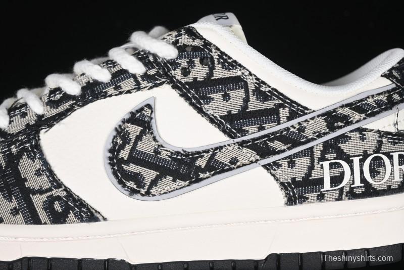 Nike SB Dunk Low Dior Collaboration Anniversary Customized Low-Top Casual Skate Shoes - YX5066-248