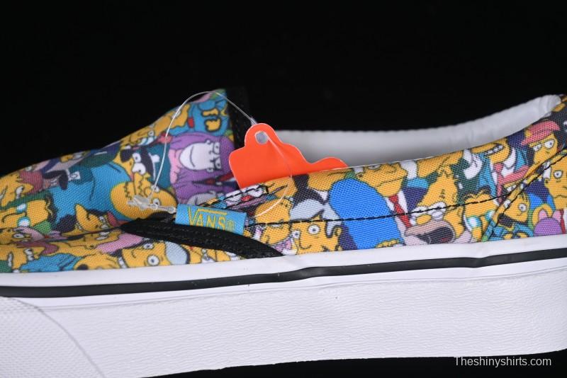 Vans Slip-on Pro Simpson Family All Over Print Low Top Skate Shoes - VN0A3WMD1TJ