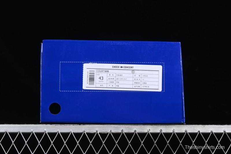 Choco Concert Leather Round Square Asymmetrical Fashion Sneakers White - AJE5