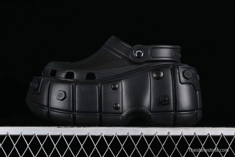 Balenciaga Hardcrocs Slide EVA Round-Toe Ultra Thick Sole Clog Sandals - W1S8N1010