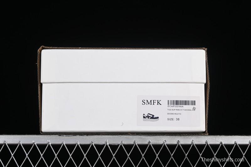 SMFK Comfortable Chunky Sole White Sneakers - T.D4