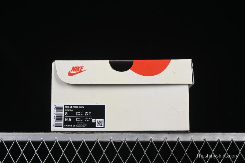 Nike Air Force 1'07 Low Retro Casual Sneakers with Full-Length Air Cushion - KK1988-062