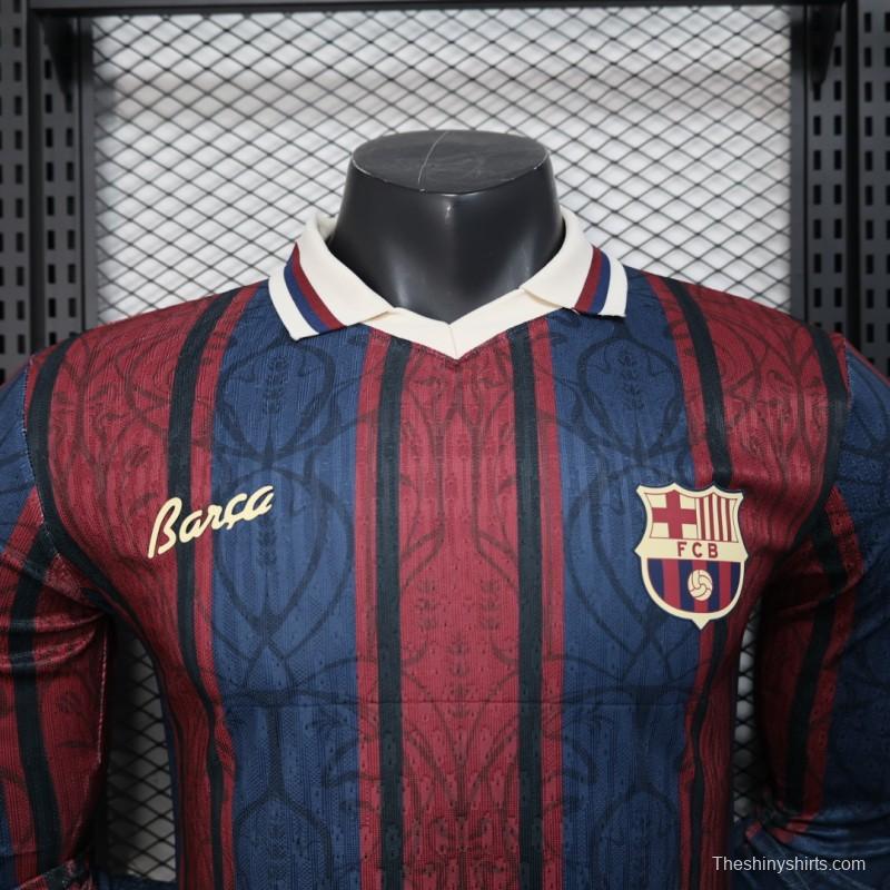 Player Version 25/26 Modernist FC Barcelona Polo Long Sleeve Jersey