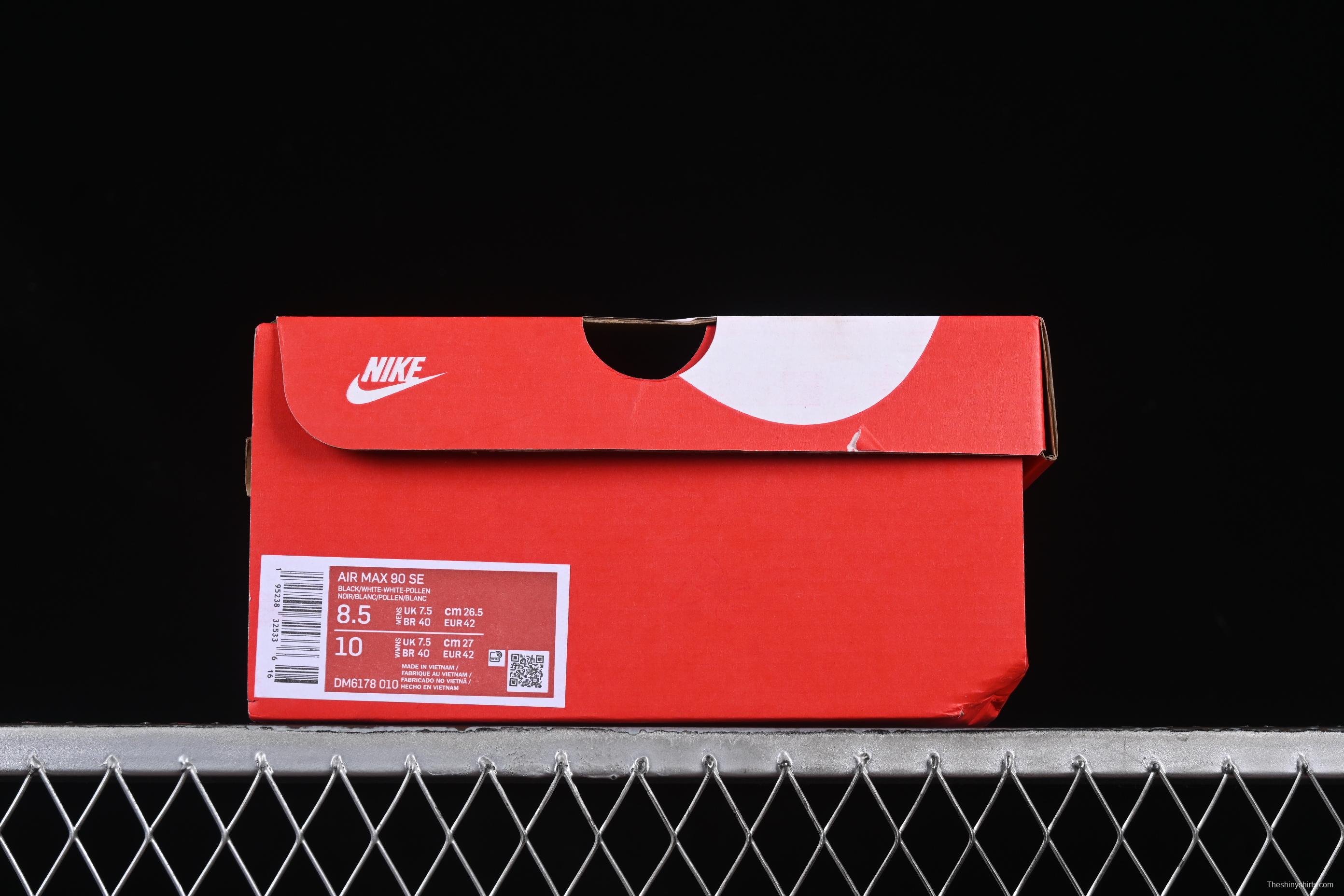 Nike Air Max 90 Retro Running Shoes with Visible Air Cushion - DM6178-010