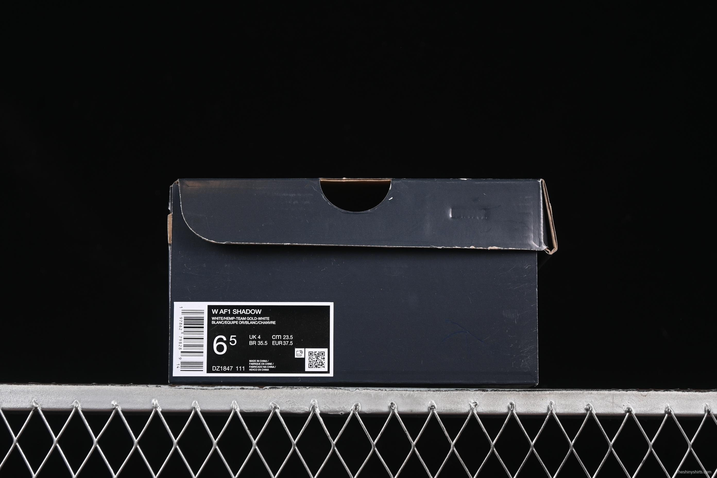 Nike Air Force 1 Shadow Low-Top Sneakers with Lightweight EVA Midsole and Anti-Slip RB Rubber Outsole - DZ1847-111