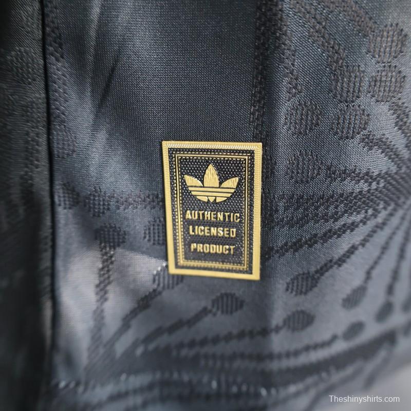 Player Version 2025 Mexico Black with Traditional Pattern Design Jersey