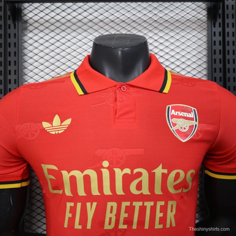 Player Version 25/26 Arsenal Red with Classic Design Jersey
