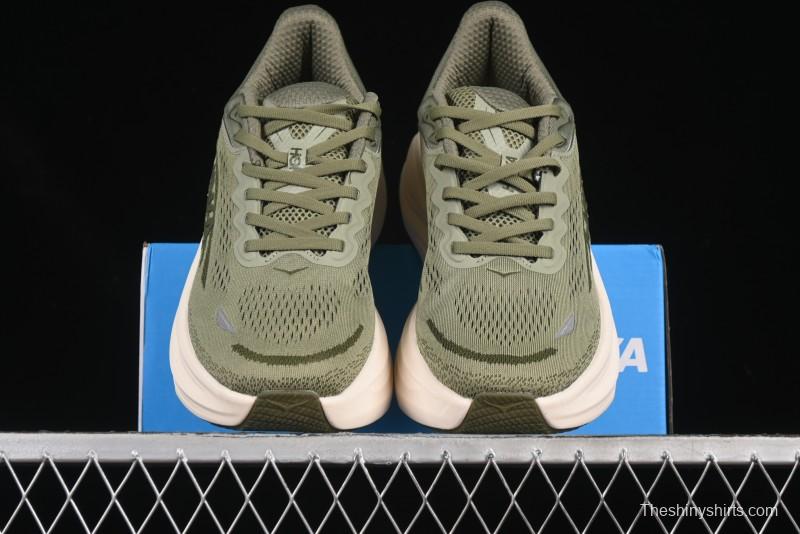 HOKA ONE ONE Bondi 9 Cushioned Running Shoes with Engineered Mesh Upper - 1162011 SSSC