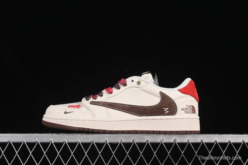 Nike Travis Scott x Fragment Design x Air Jordan 1 Low OG SP AJ1 Low Top Casual Sneakers - FC1688-213