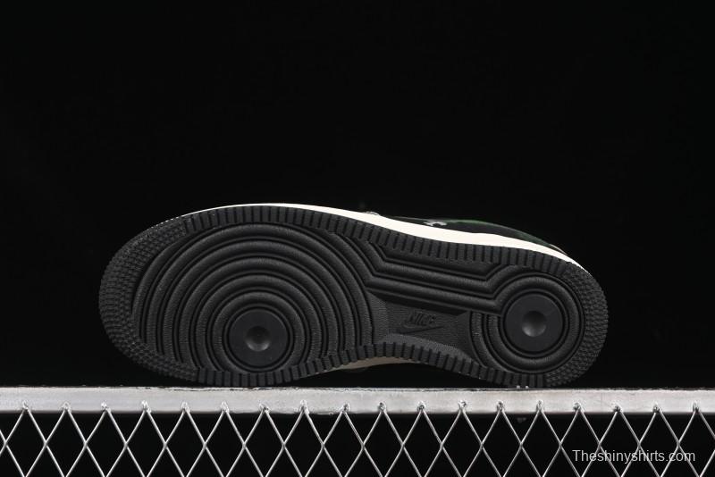 Nike Air Force 1'07 Low Chrome Hearts Collaboration Black Green Swoosh Casual Sneakers - KK1988-074