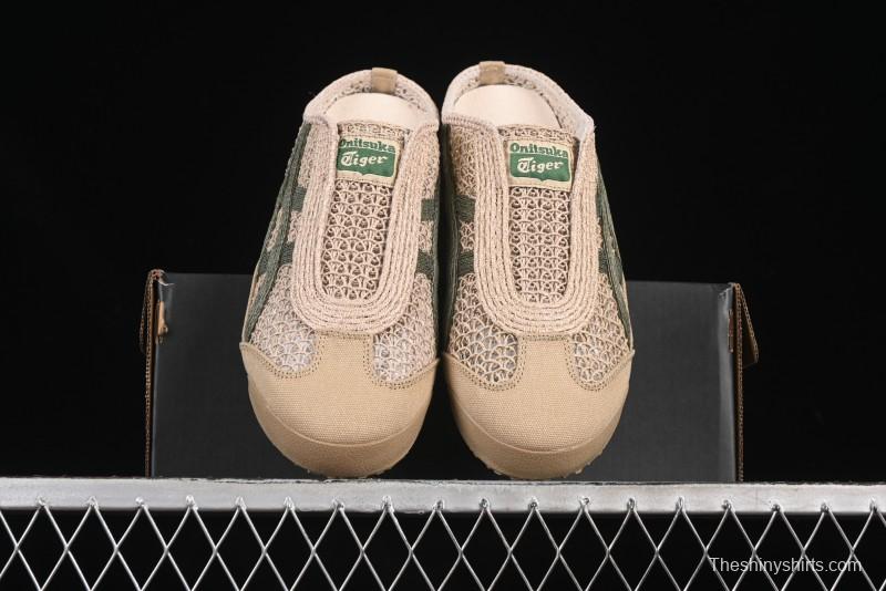 Onitsuka Tiger Mexico 66 Sabot Slip-On Sneakers with Breathable Mesh Upper - 1183C123-252