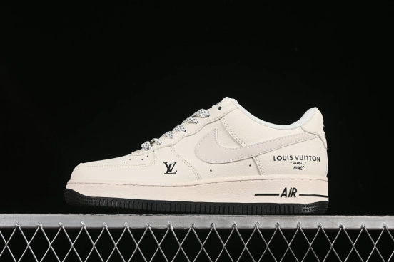 Nike Air Force 1'07 Low LV Collaboration Off-White Black Sole Casual Sneakers - XX3168-139