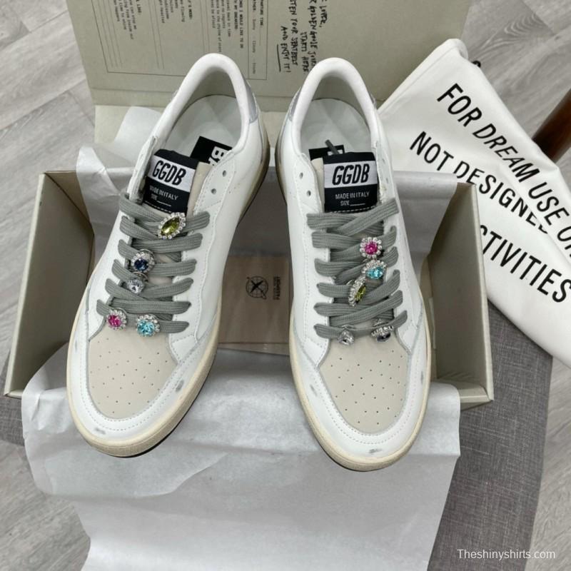 2024 Unisex GGDB white grey leather sneakers MJ00260