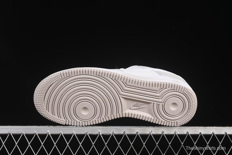 Nike Air Force 1'07 Low Denim Small Swoosh Casual Sneakers - ZH0316-092