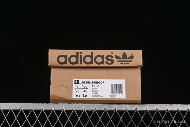 Adidas Originals Gazelle Indoor Retro Casual Slip-Resistant Wear-Resistant Low-Top Skate Shoes - JH5417