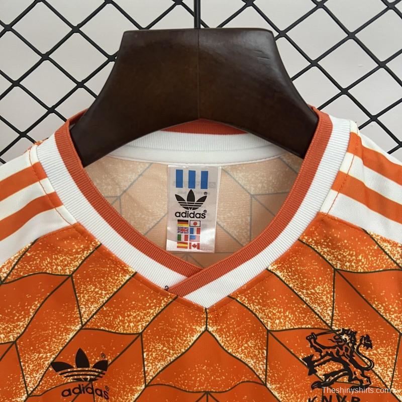1988 Kids Netherlands Home Size 16-28 Jersey