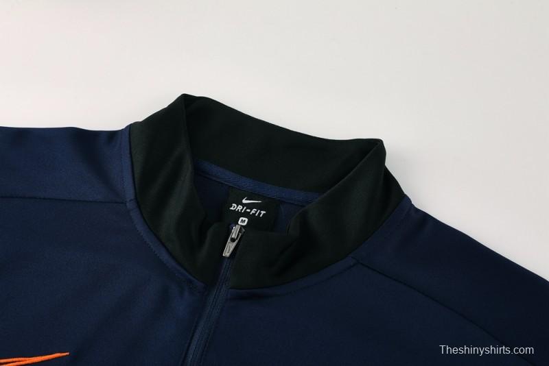 2025 Nike Navy Full Hoodie Zipper Jacket +Long Pants