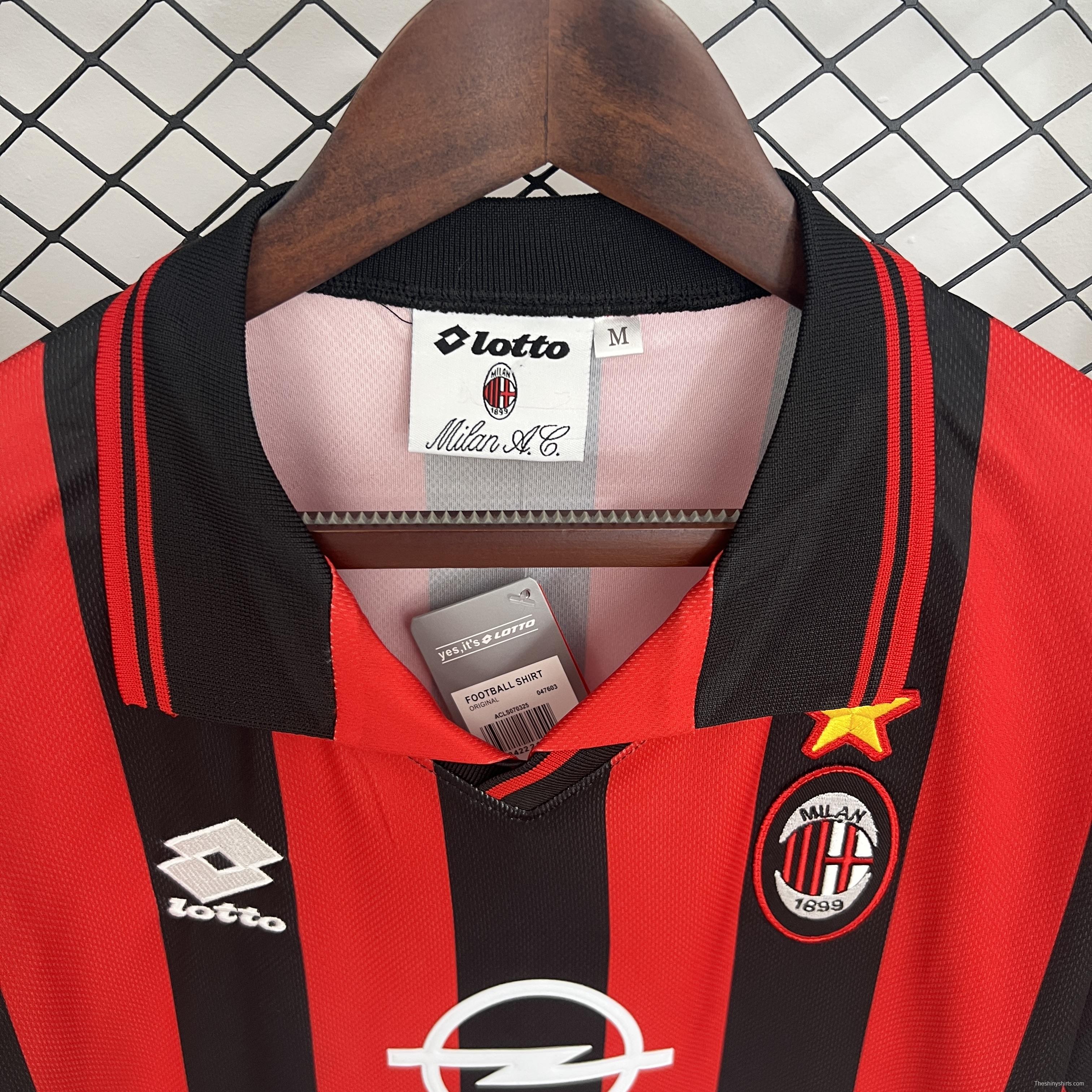 97/98 Retro AC Milan Home Jersey