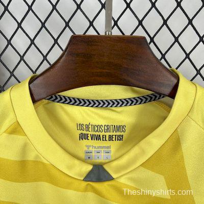 2025/26 Real Betis Yellow Goalkeeper Jersey