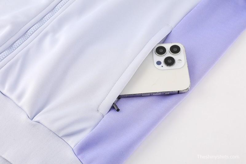 2025 NIKE Purple Full Zipper Jacket + Long Pants