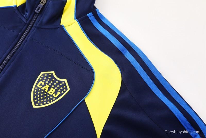 25/26 Boca Juniors Navy Full Zipper Jacket + Long Pants