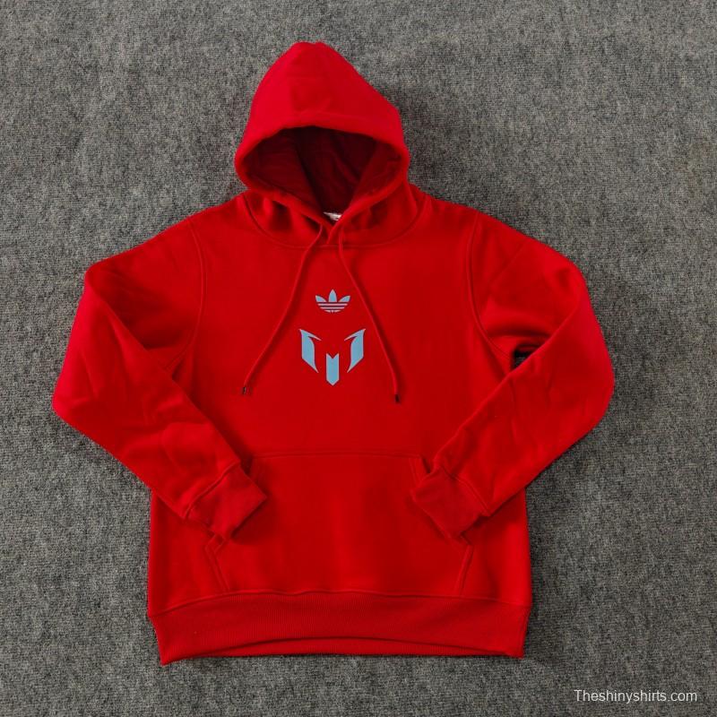 25/26 Inter Miami Messi Fleece-lined Hoodie 9 Color Full Zipper Jacket + Long Pants