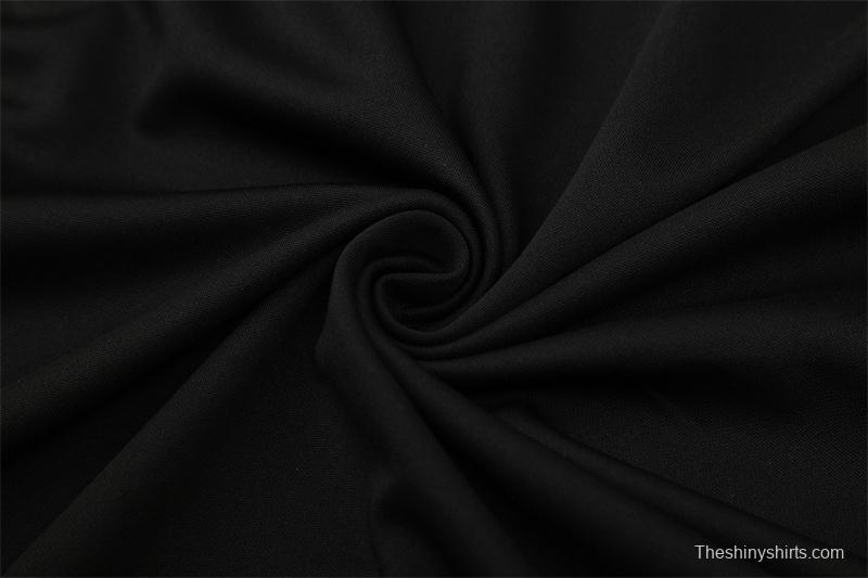 Retro 04/05 Real Madrid Black Half Zipper Jacket+Long Pants