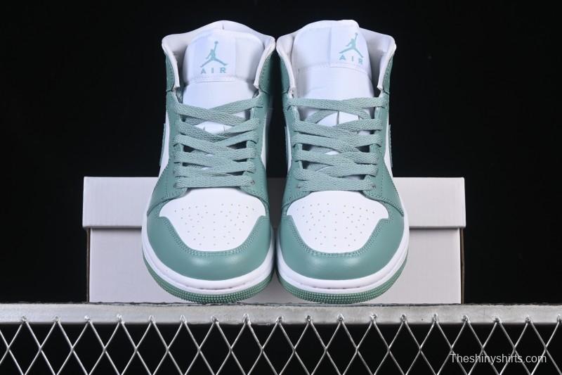 Nike Air Jordan 1 Mid Jade Smoke - BQ6472-138
