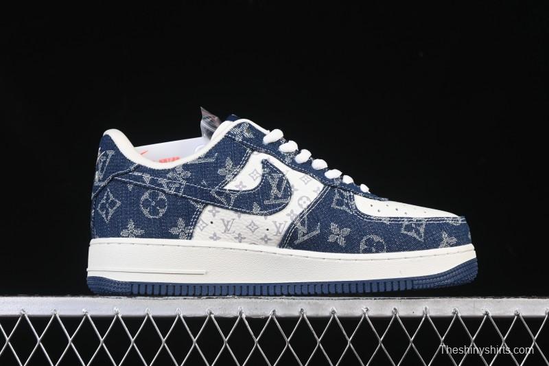 Nike Air Force 1 '07 Low LV Collaboration White Blue Casual Sneakers - YF9511-811