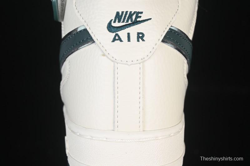 Nike Air Force 1'07 Mid Casual Shoes with Reflective Design and Full-Length Air Cushion - XL0236-235