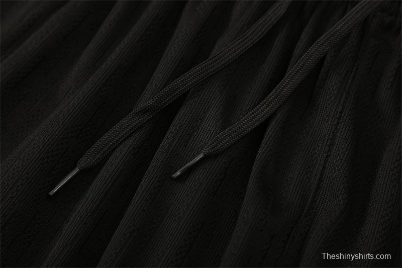 Player Version 25/26 France Black Half Zipper Jacket+Long Pants