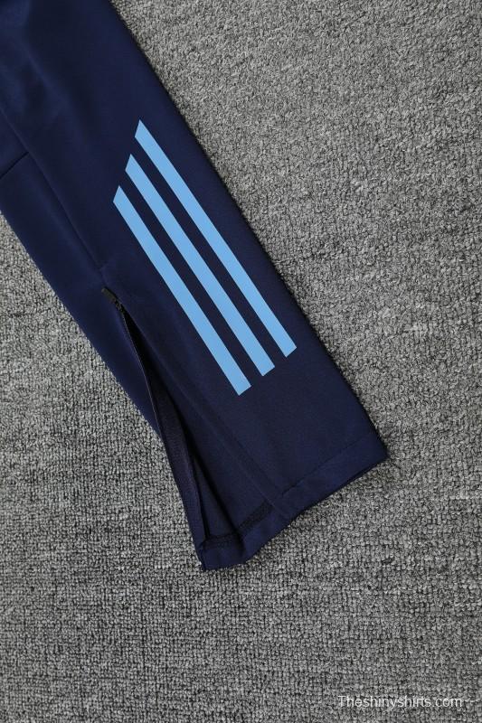 25/26 Real Madrid Blue Hoodie +Long Pants