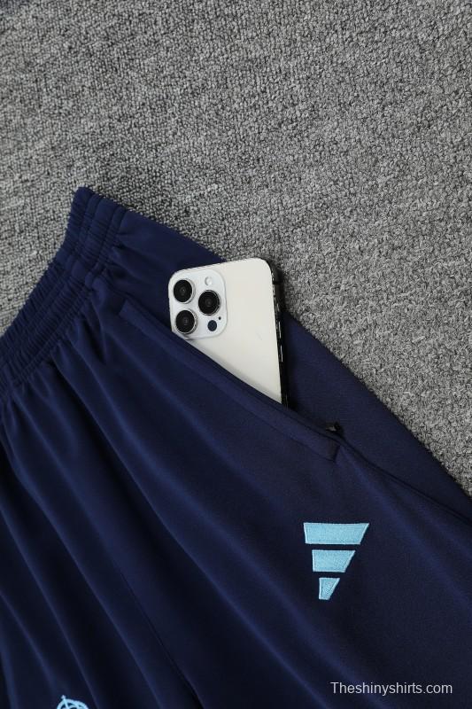 25/26 Real Madrid Blue Hoodie +Long Pants