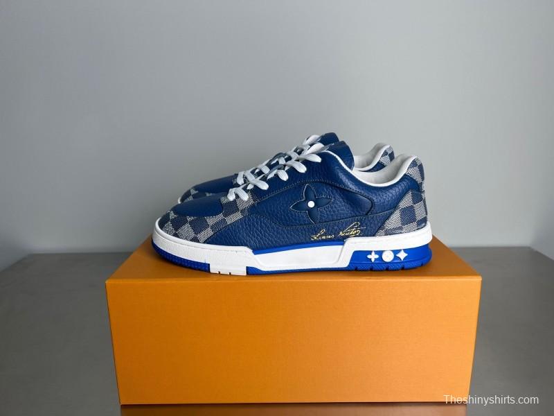 Louis Vuitton 2025 SS Replica Luxury Sneakers with Signature Logo and Dual-Color TPU Sole - YC