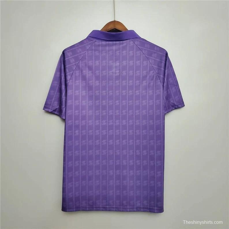 Retro 89/90 Fiorentina Home Soccer Jersey