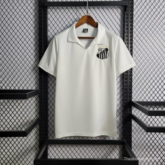 Retro 1970 Santos Home White Jersey