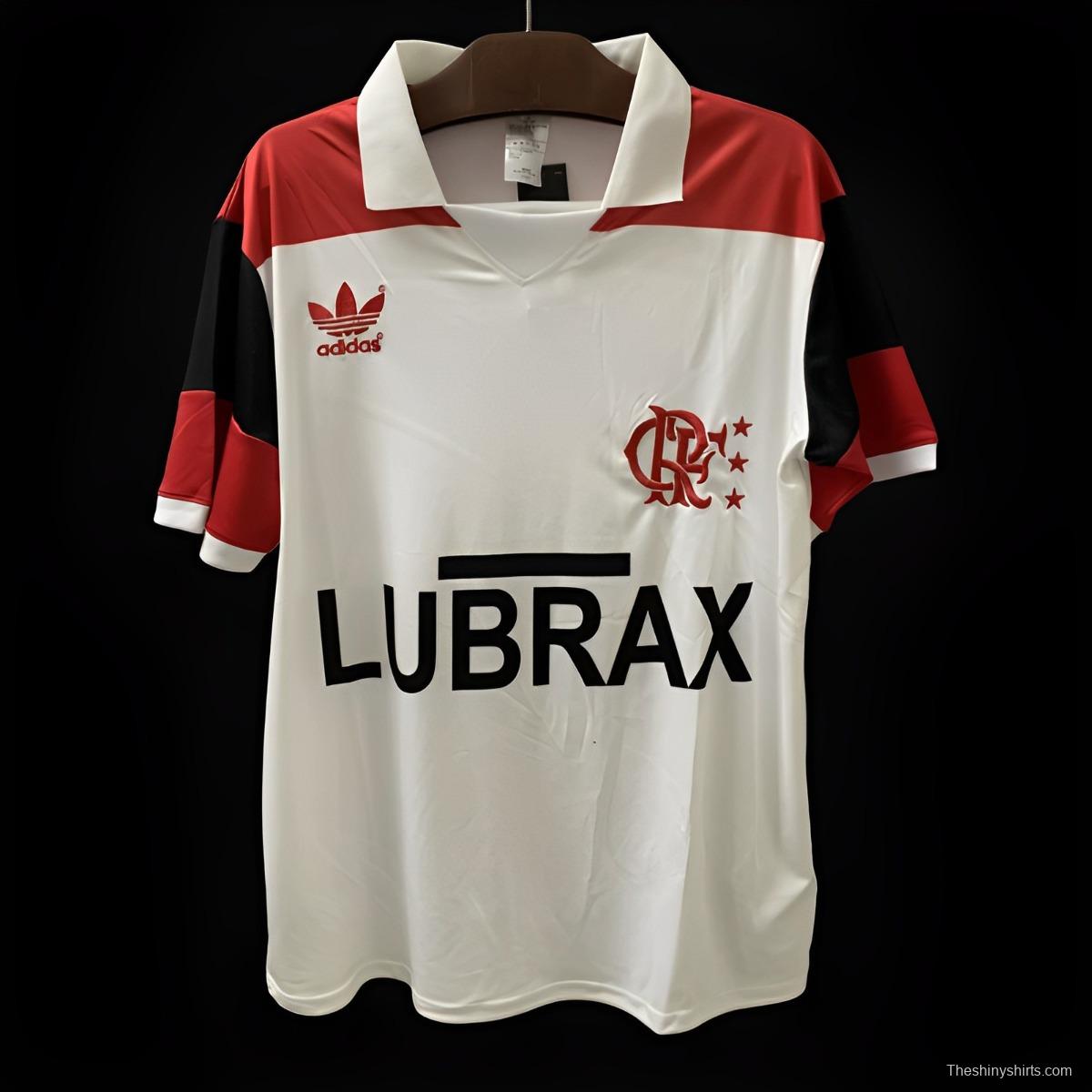 Retro 85/86 Flamengo Away White Jersey