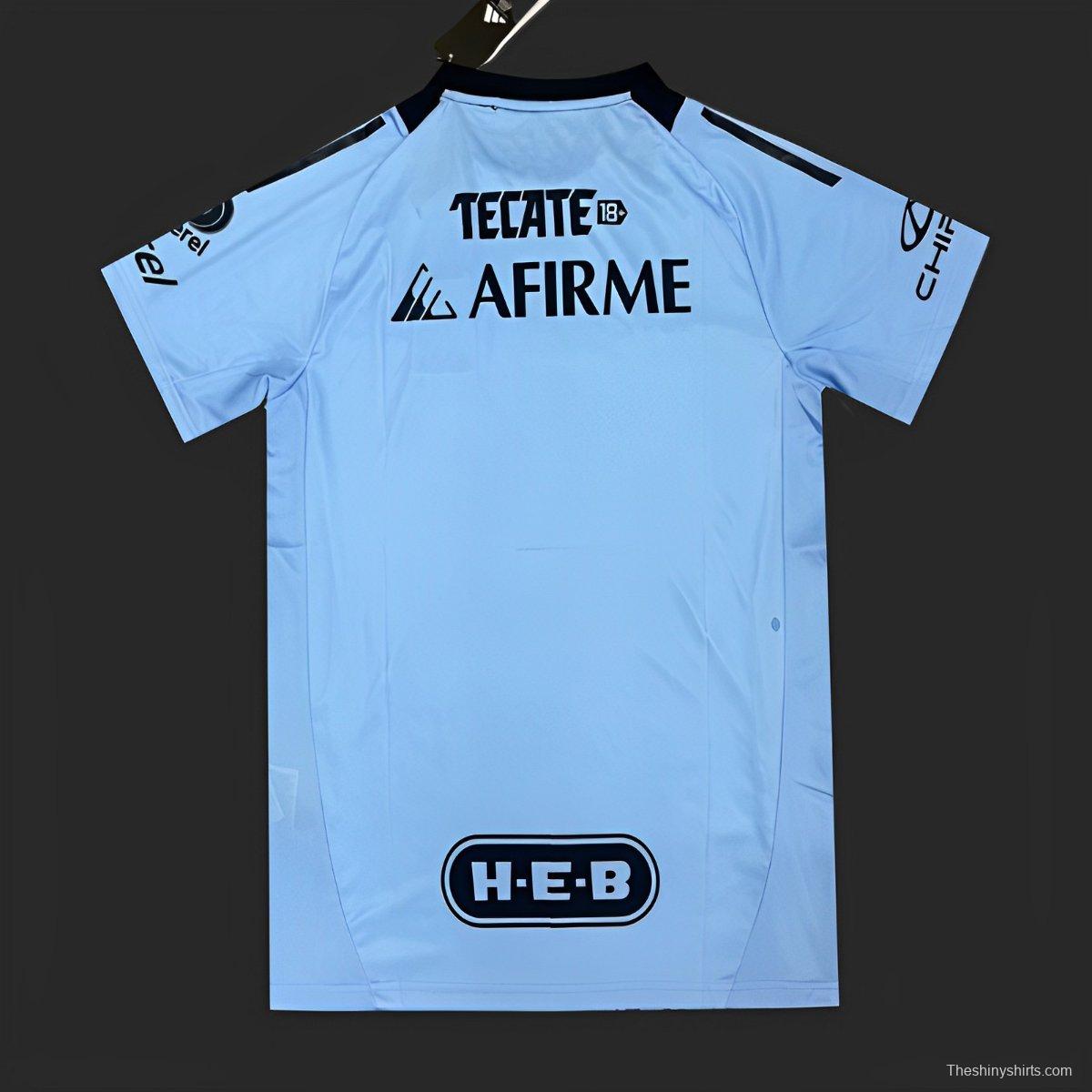24/25 Tigres UANL Earth Day 2024 Blue Jersey