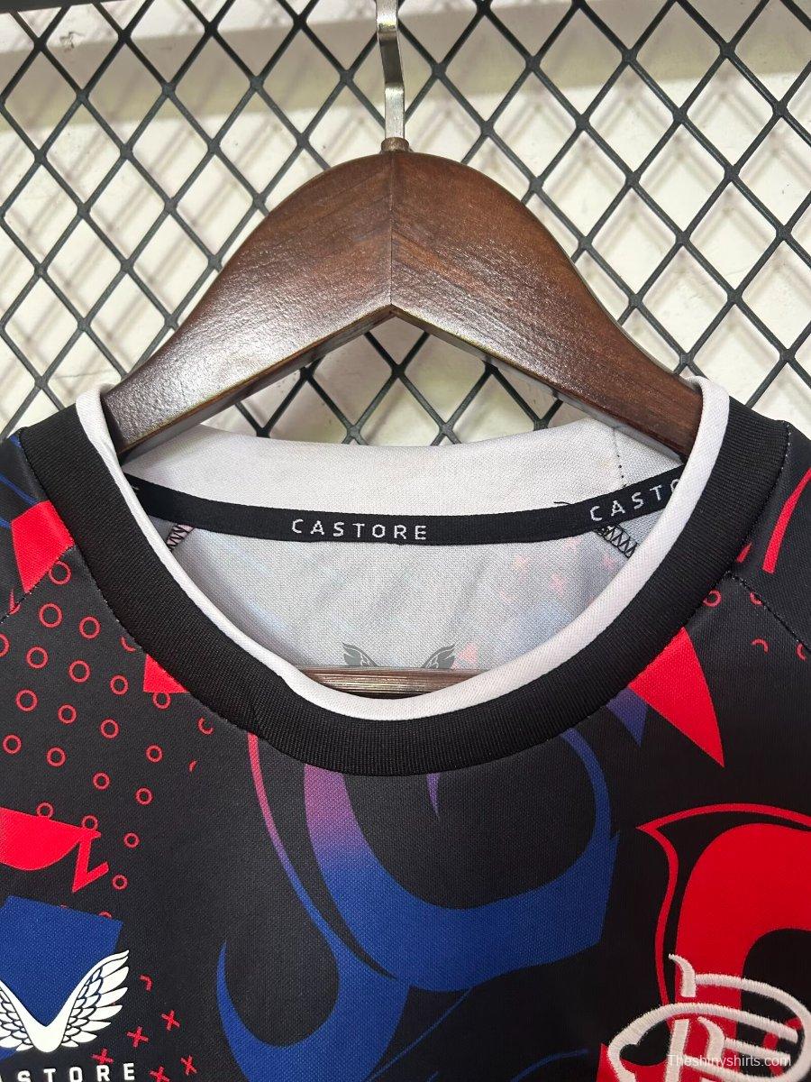 24/25 Glasgow Rangers Third Black/Red Jersey