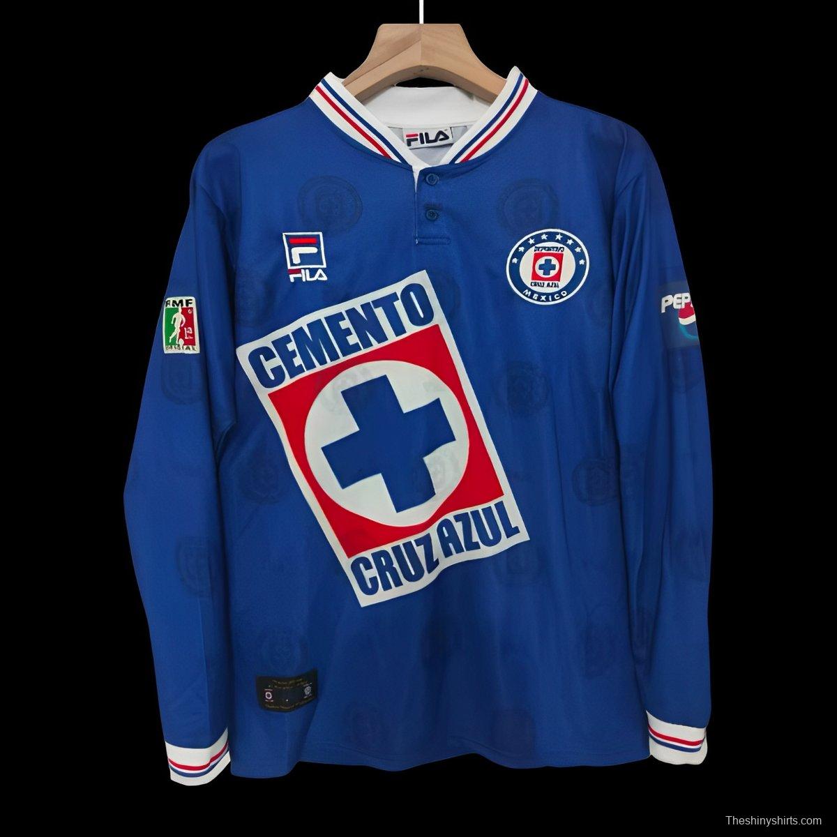 Retro 98/99 Cruz Azul Home Long Sleeve Jersey