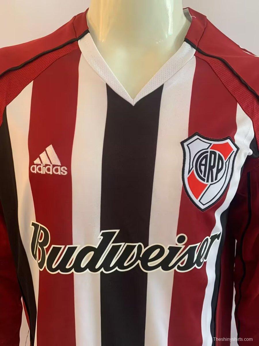 Retro 05/06 River Plate Away Long Sleeve Jersey