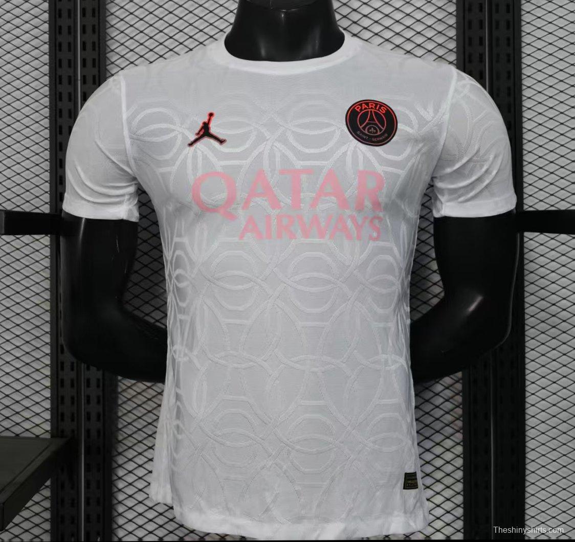 Player Version 25/26 Paris Saint-Germain PSG WHITE Pre-Match Jersey